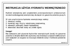 ZNAK - DB028 Instrukcja przeciwpożarowa na terenie budowy 24,5 x 35 cm PN - Płyta 1mm