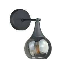 Kinkiet nowoczesny 1xE27 STAR SMOKY BLACK