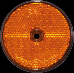 Trailer - reflector, round, orange, set of 2