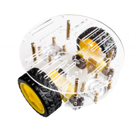 2WD 140mm Car Chassis Robot Platform + 2 Wheels + 2 Motors Set Arduino