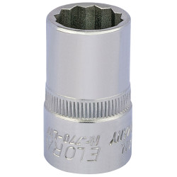 Elora 24822 5/16&quot; 1/2&quot; Square Drive Whitworth Bi-hexagon Socket