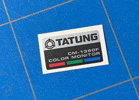 Tatung Monitor CM-1380F Badge