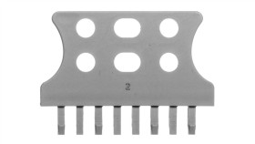 Płytka Odciążająca Naciąg Do Wtyków 10-14-Torowych Szara 769-414 /25Szt./