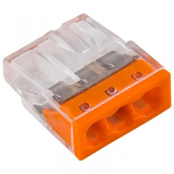 Szybkozłączka 3x 2,5mm2 pomarańczowa E.4181T /100szt./