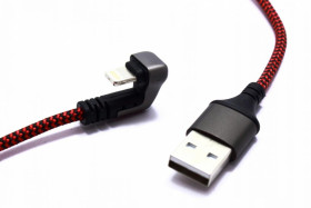 Kabel USB micro Iphone 1m 180 stopni