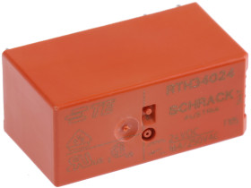 Przekaźnik mocy 24V dc SPST TE Connectivity 400mW, montaż PCB 1440Ω Otwór przezierny