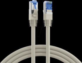 K5525FGR.20 Cat.6A S/FTP Patch cord Super Flex, 20m,grey