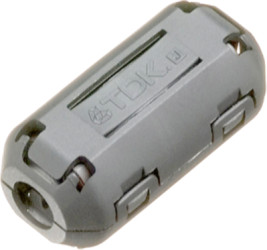 Folding ferrite, cable Ø 3-5 mm, (L x W x H) 25 x 11.2 x 12.8 mm, ZCAT1325-0530A