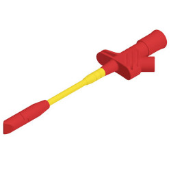 Chwytak igiełkowy 162mm z gniazdem 4mm, czerwony