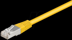 1.5m Cat.5e cable, yellow, network cable RJ45