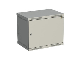 Szafka naścienna 10 4U RAL7035 drzwi metalowe