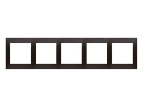 SIMON 54 Ramka 5 pięciokrotna antracyt uniwersalna do puszek karton-gips IP20/IP44 DRK5/48 KONTAKT SIMON