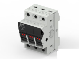 Oprawa bezpiecznikowa Uchwyt bezpiecznika modułowego rozmiar: 10 x 38mm 30A 600V Zacisk TE Connectivity