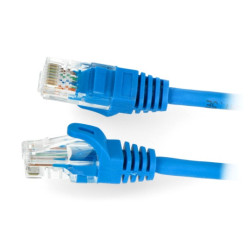Przewód sieciowy Ethernet Patchcord UTP 5e 0,5m - niebieski