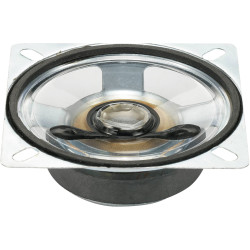 TRU COMPONENTS 549142 mini speaker 8 &#x3A9; plastic 6.6 cm transparent diaphragm