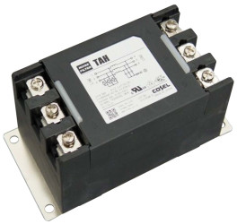 Filtr RFI 30A 3-fazowy 100MΩ 500 V AC 10 kHz → 1MHz Cosel Montaż panelowy