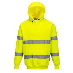 Sweatshirt Hooded Hi Vis Yellow EN471
