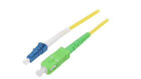 Sca-Lcu/Os2-030Yl Patch Cord Światłowodowy Os2 Lc/Upc, Sc/Apc 3M Lszh Żółty