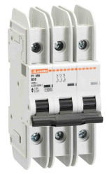 Wyłącznik nadprądowy MCB, Typ C, 3-biegunowy, 4A, 400V, na szynę DIN, Lovato P1MBUH3PC04