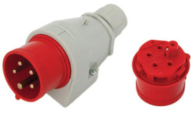 Wtyczka izolacyjna odbiornikowa 32A 400V 4P IP44 /zaciski gwintowe/ 116