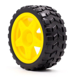 68x26 mm Wheel - for DIY Robots and Vehicles - with Grade B Tread