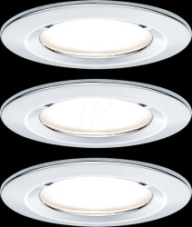 93463 Nova Coin recessed light, 6 W, 2700 K, rigid, round, chrome, set