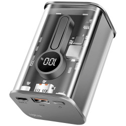 LogiLink PA0306 Battery Pack 10000mAh Transparent LCD Charge Indicator