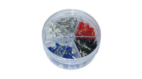 Końcówka kablowa zaciskana Czarny, Niebieski, Szary, Czerwony, Biały, izolowana NEMIQ