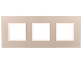 DANTE Ramka potrójna aluminium lakierowane SATYNA 4550283