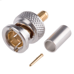 Złącze koncentryczne Montaż na kablu Męski 75Ω typ złącza Złącze BNC 0 to 6GHz Połączenie zagniatane typ kabla HDTV