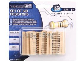Velleman Set of 610 resistors (E12-series) - 1/4W - 5