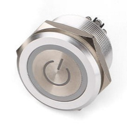 Nasadka przełącznika Zatrzaskowy DPST średnica wycięcia 30.2mm, montaż panelowy RS PRO