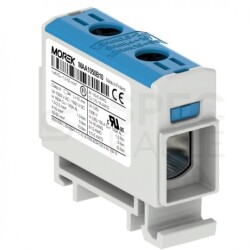 Listwa zaciskowa 1-torowa Al/Cu 1,5-50mm2 160A 1500V na szynę TH35 niebieski OTL50 MOREK