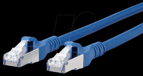 1308450544-E Patch cord RJ45 Cat.6A AWG26 S/FTP LSHF 0.5 m blue
