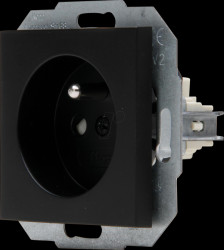 940450002 HK07 - pin outlet, increased touch protection, black matt
