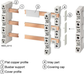 Adapter szyny głównej, 690V ac, Siemens SENTRON