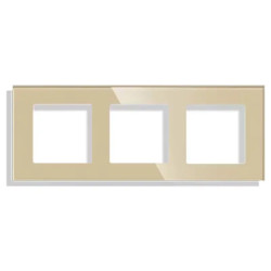 Ramka szklana - potrójna - złota - do modułów Tawoia Glass