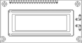 LCD-122H032L 122 x 32 Graphic LCD
