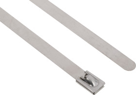 Opaska kablowa długość 360mm szerokość 7,9 mm RS PRO Stal nierdzewna -40→ +300 °C.