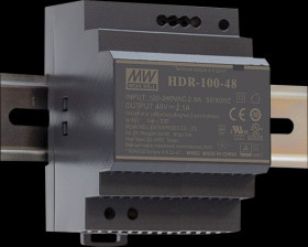 HDR-100-12N Switching power supply, rail mounting, 90 W, 12 V, 7.5 A