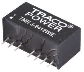 Przetwornica DC-DC, 3W, Uwe 9 → 36 V DC, Uwy ±5V dc, Iwy ±300mA, TRACOPOWER