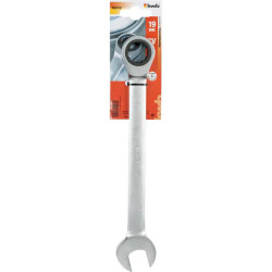 kwb 460419 Double-ended ratcheting box wrench 19mm CV-steel satin