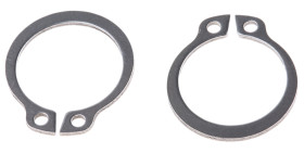 Pierścień zabezpieczający, Ø 16mm, materiał: Stal nierdzewna, RS PRO