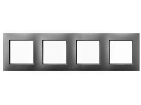 ARIA Ramka 4 poczwórna do wyłączników IP-44 szary mat RH-4U/70 OSPEL