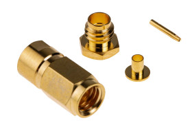 Złącze koncentryczne Montaż na kablu Męski 50Ω typ złącza Złącze SMC 10GHz, zaciskane typ kabla RG174 A/U