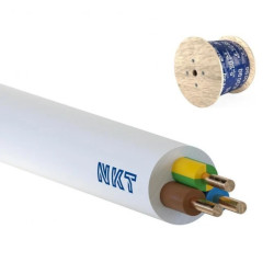 Przewód YDY żo 3x1,5 450/750V biały /bębnowy/