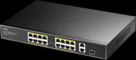 FS1018PS1 Switch, 19-port, Fast Ethernet, PoE+, SFP