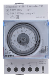 Przełącznik czasowy DIN 3-kanałowy Analogowa 230 V AC Legrand SPDT