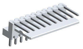 Złącze szpilkowe 10-pinowe raster: 2.5mm -rzędowe Molex Przewlekany 3.0A 250.0 V.