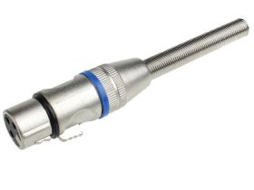 Gniazdo XLR na kabel niebieskie M160
